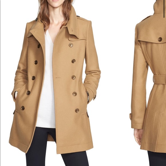 burberry daylesmoore wool blend coat